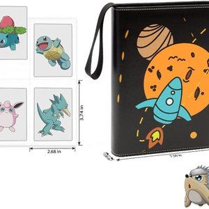 NEW 4-Pocket Portable Cards Album with Sleeves Holder Up to 400 Cards